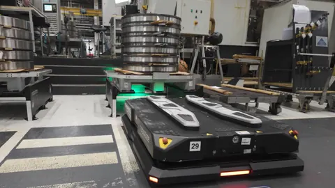 GoPal® E24W: GoPal® AMR carrying stacked metal rings